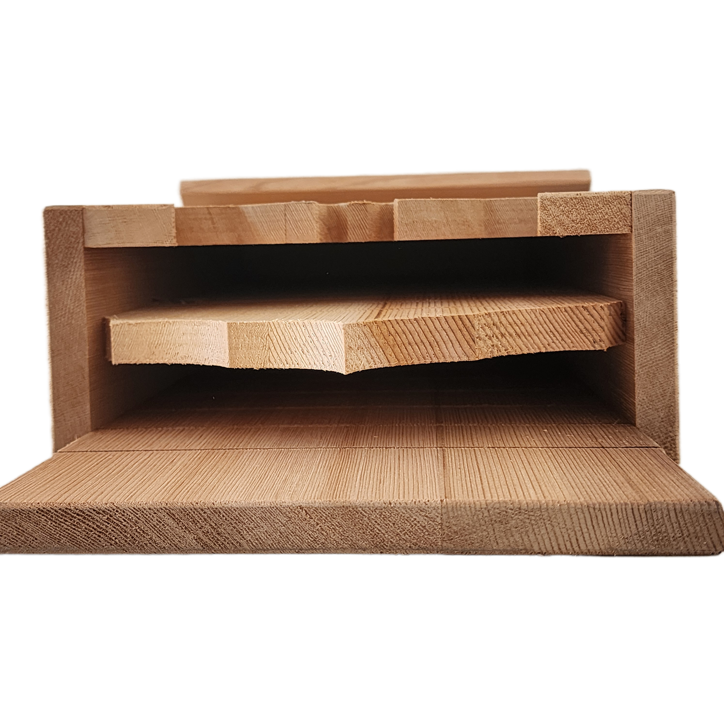 Cedar Two-Chamber Bat House with Decorative Bat Cutout – Handcrafted Outdoor Roosting Box