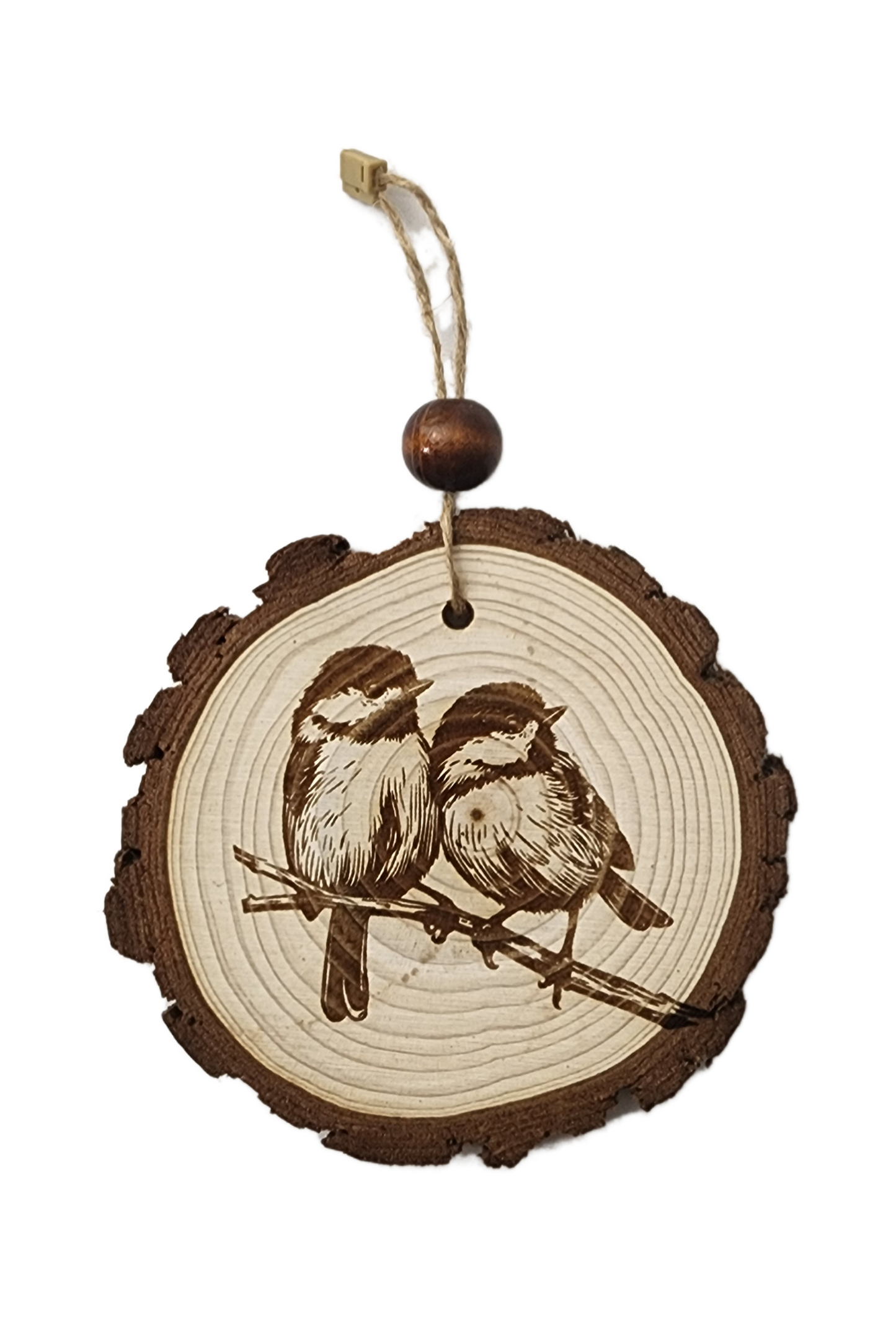 Chickadee Image on Wood Cookie