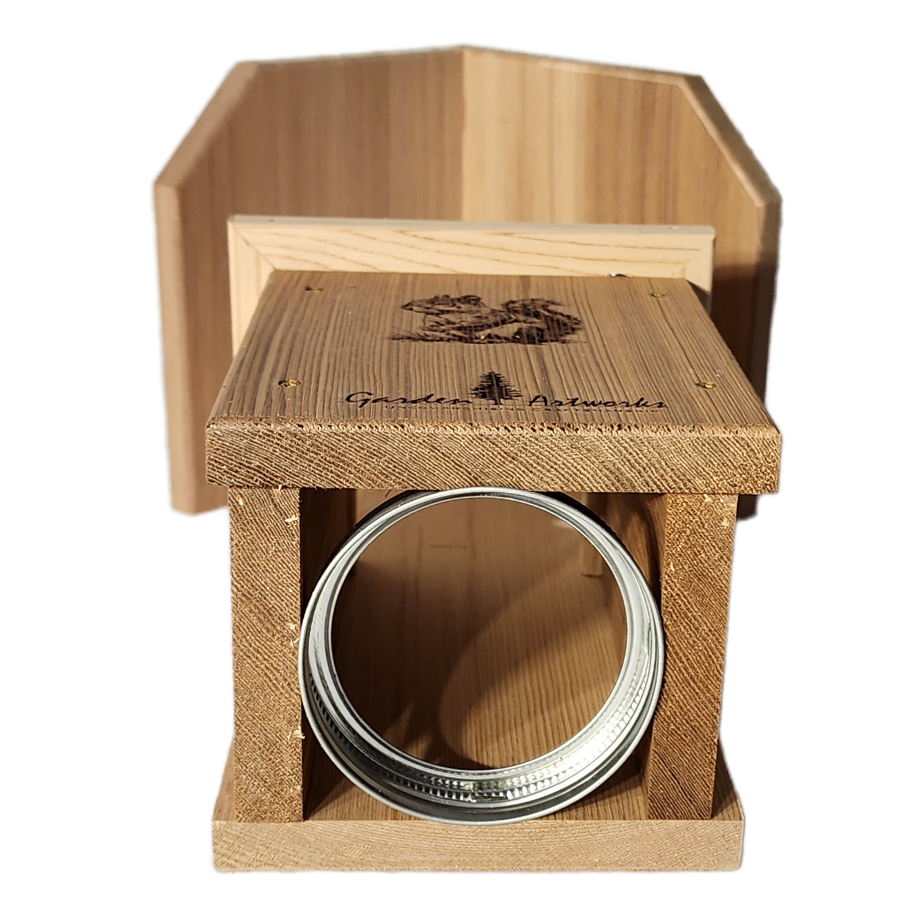 Vertical Squirrel Jar Feeder