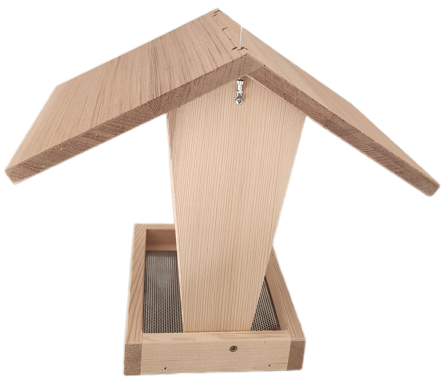 Hopper Bird Feeder with Large Overhanging Roof