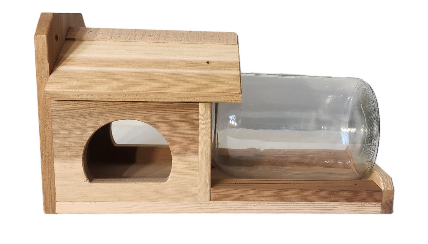 Squirrel Jar Feeder