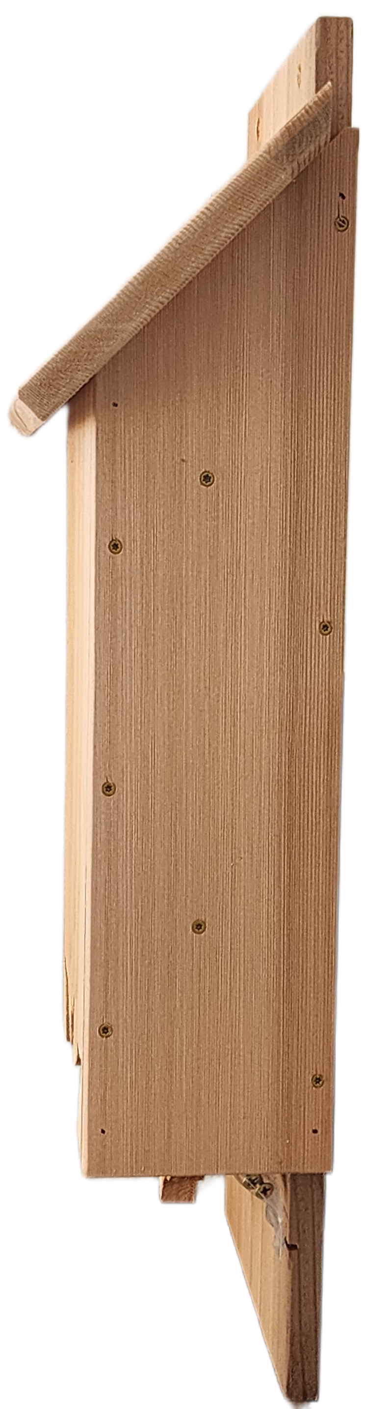 Cedar Two-Chamber Bat House with Decorative Bat Cutout – Handcrafted Outdoor Roosting Box