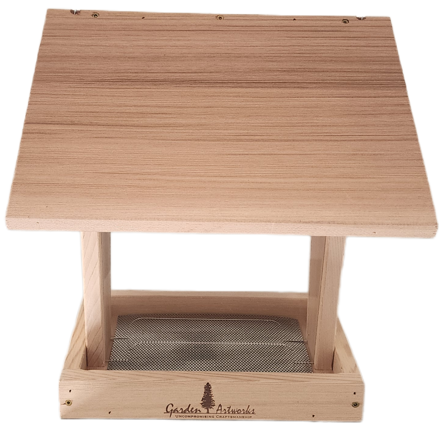 Hopper Bird Feeder with  Large Overhanging Roof